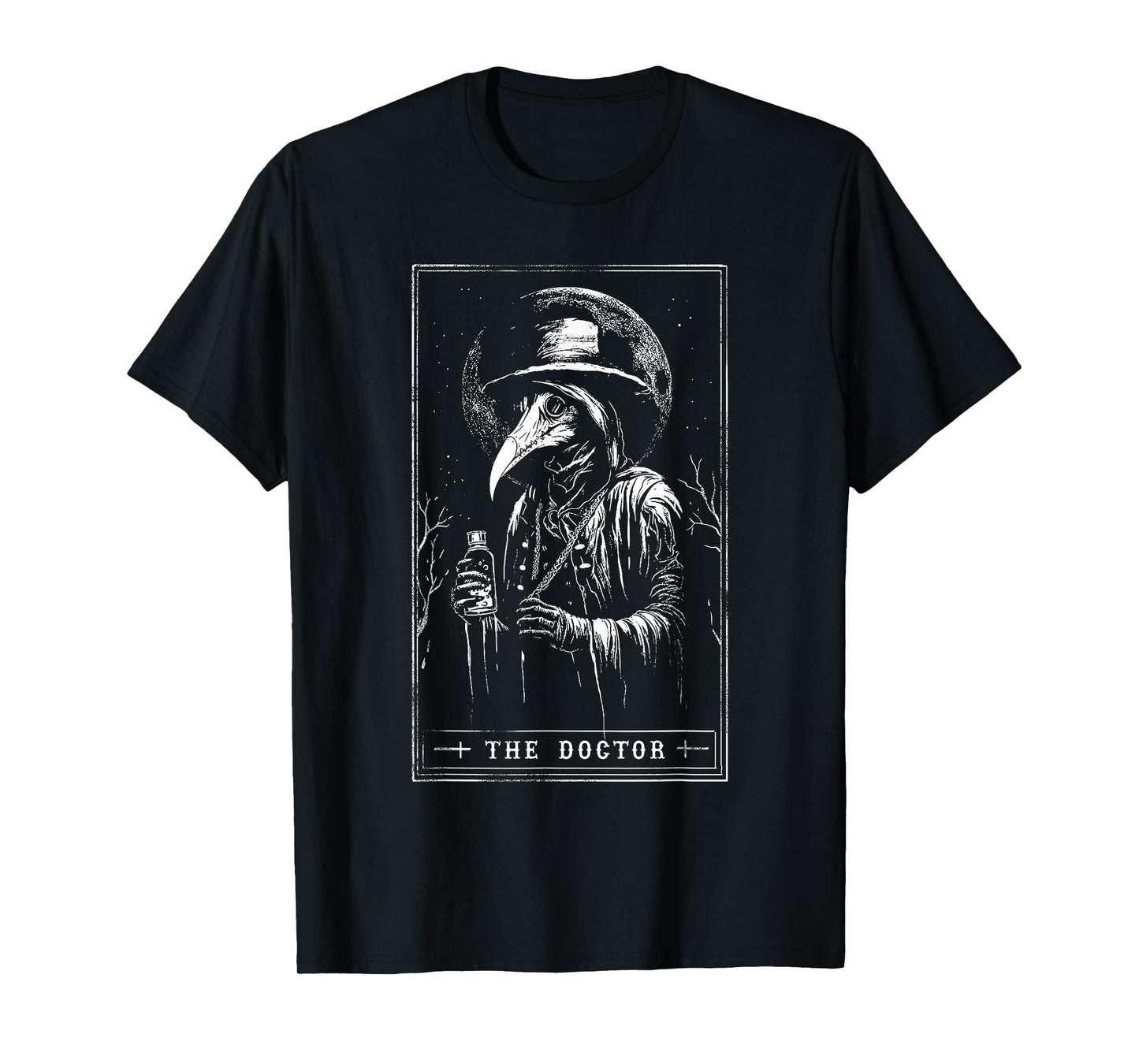 Plague Doctor Tarot Card Shirt Horror Death Occult Satanic T-Shirt