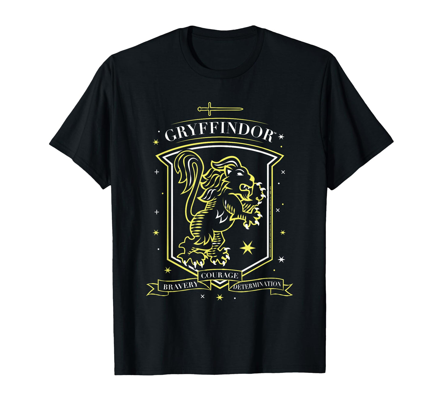 Harry Potter Hand Drawn Gryffindor Shield T-Shirt