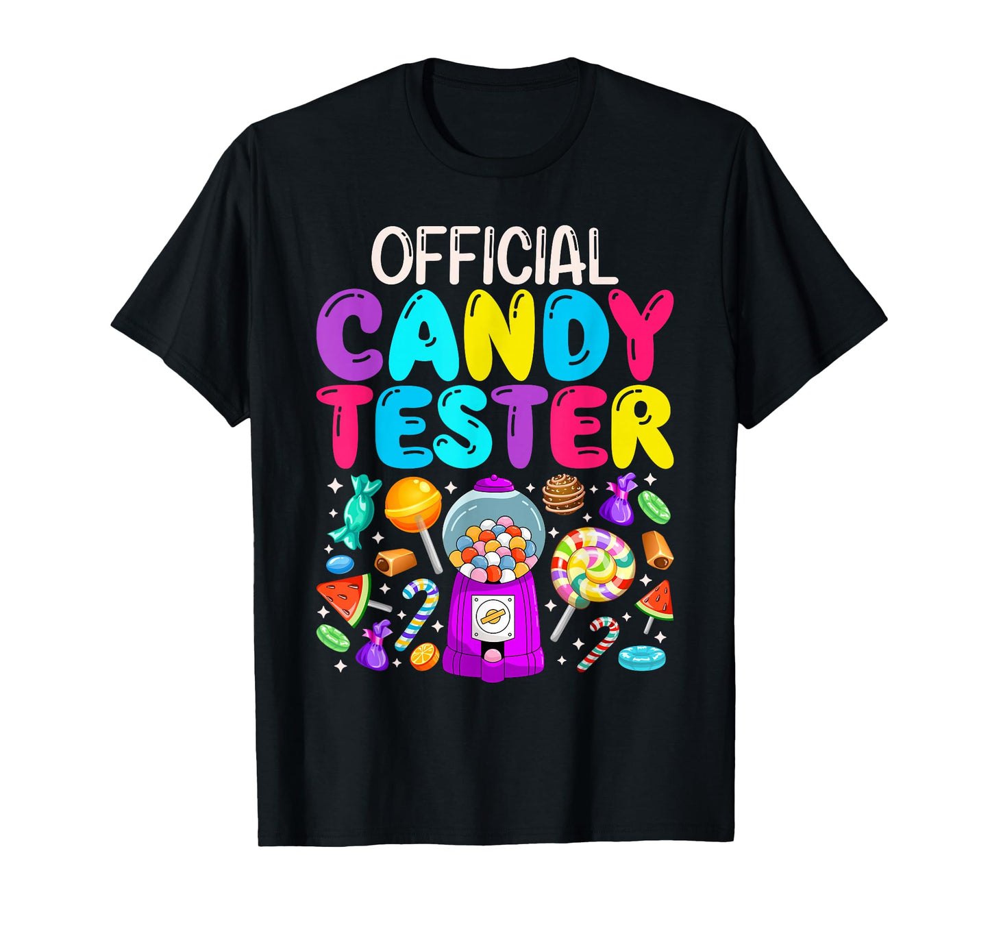 Official Candy Tester Funny Halloween Party Costume Kids T-Shirt