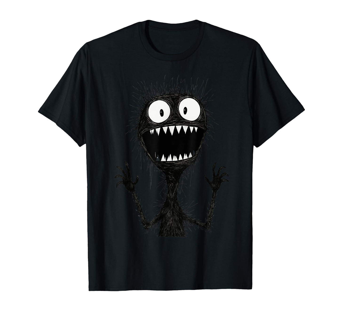 Scary Monster Horror Creepy Halloween Spooky SharpTeeth Goth T-Shirt