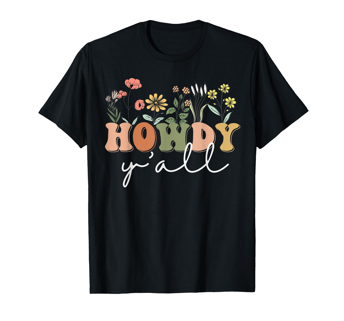Howdy Y'all Southern Western Girl Country Rodeo Cowgirl T-Shirt