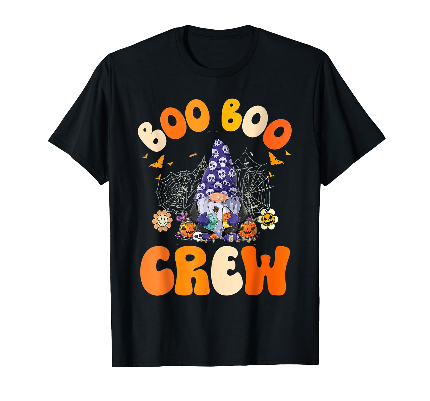 Cute gnomes. Boo Boo Crew Nurse Funny Ghost Women Halloween T-Shirt