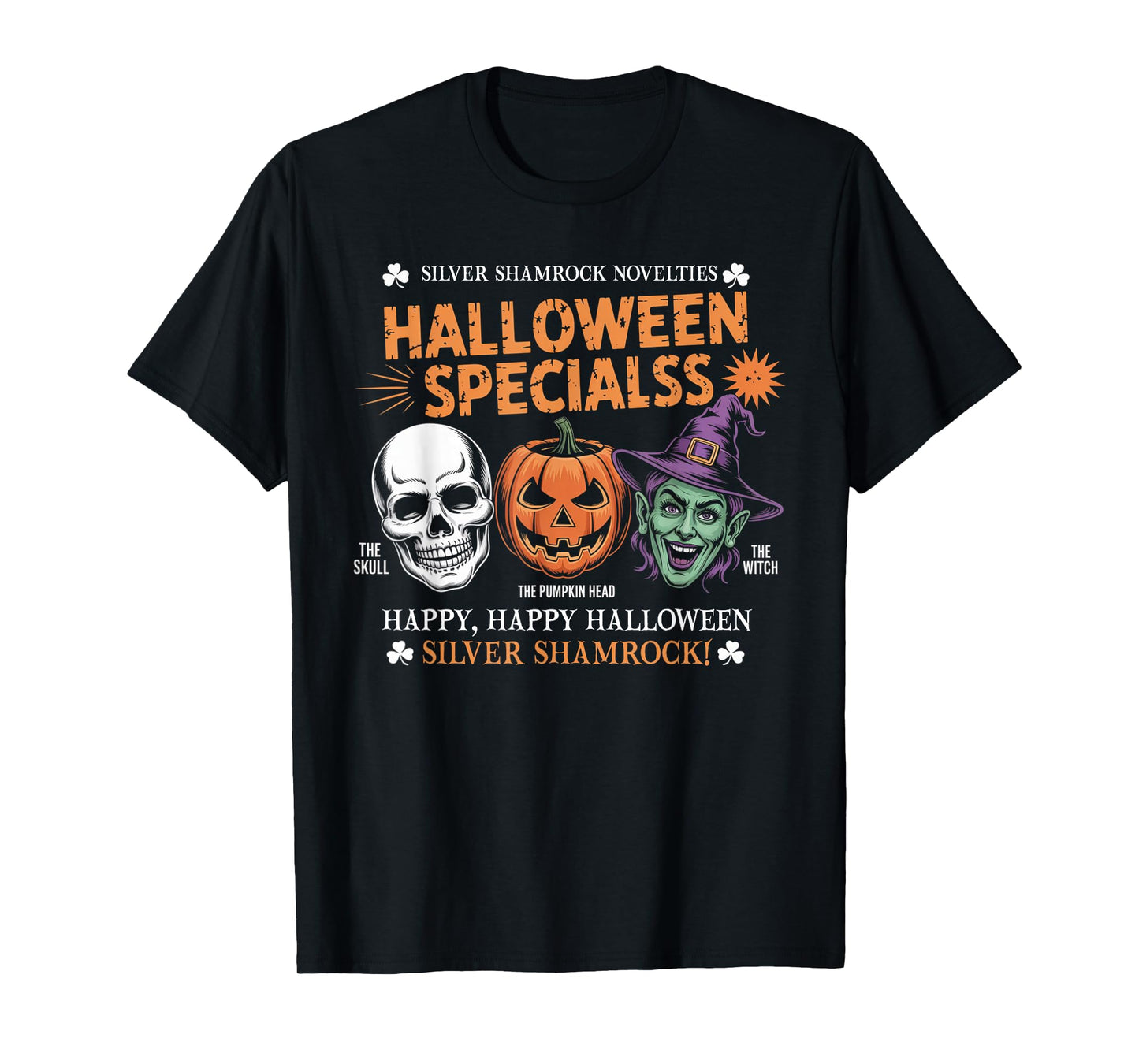 Funny Silver Shamrock Novelties Halloween Specials T-Shirt