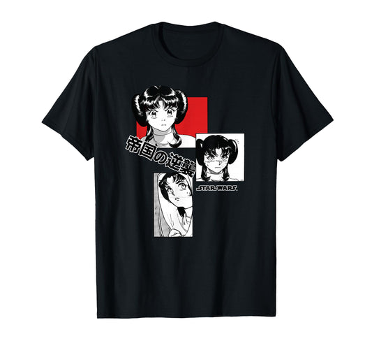 Star Wars Princess Leia Japanese Anime Manga Comic T-Shirt