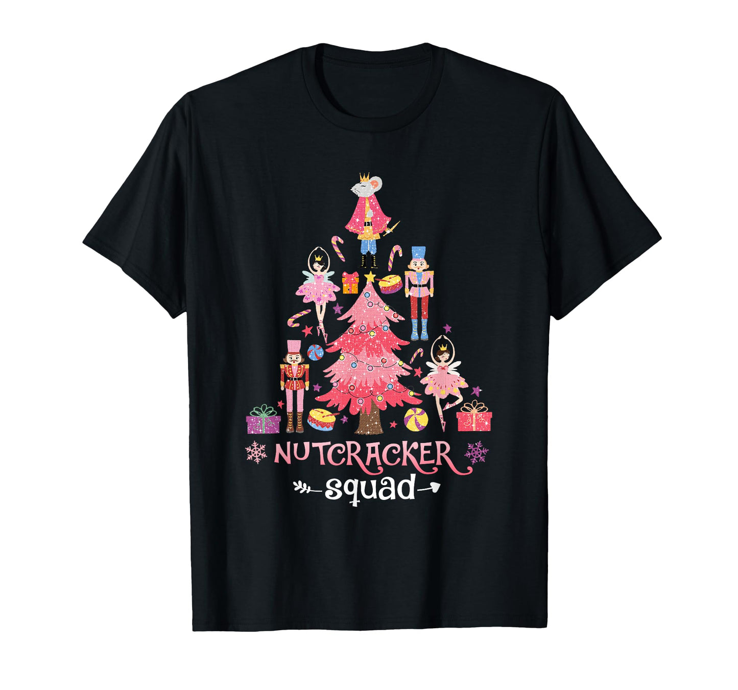 Christmas Nutcracker Squad Ballet Dance Women Kids Girls T-Shirt