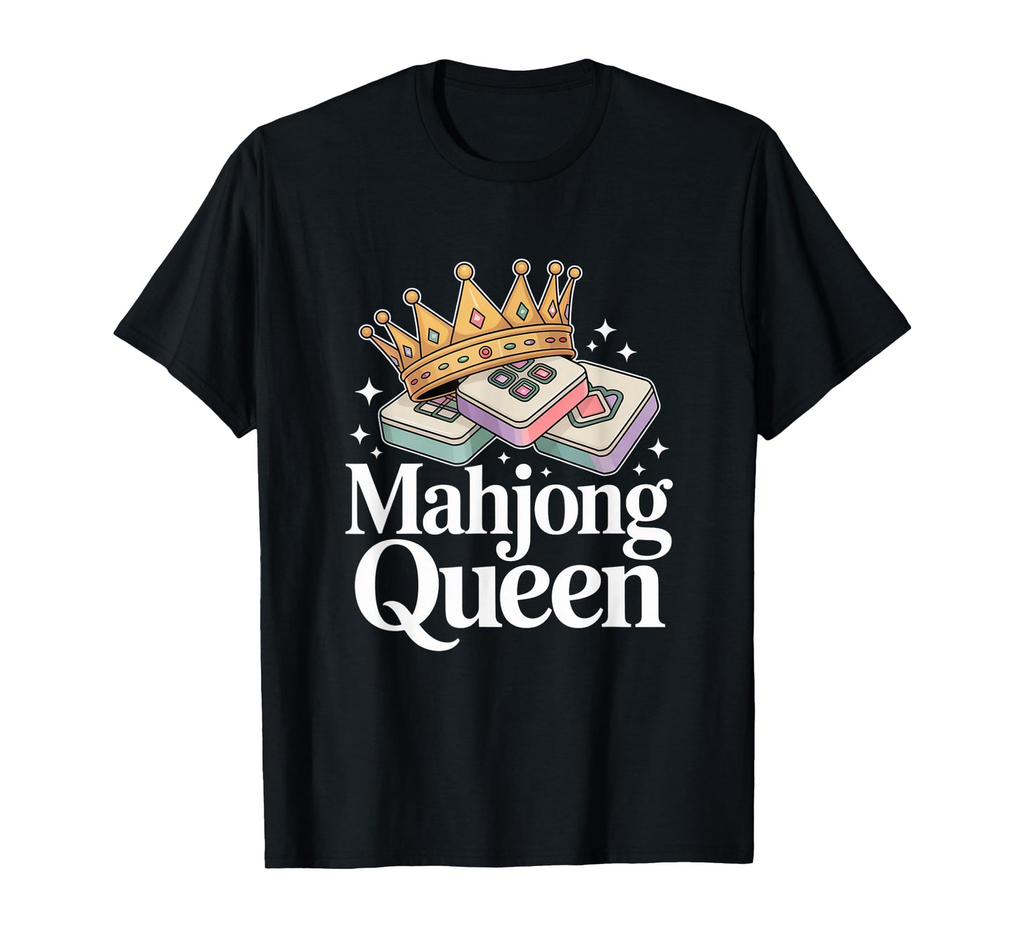 Funny Mahjong Mahjong Queen Cool Playing Mahjong T-Shirt