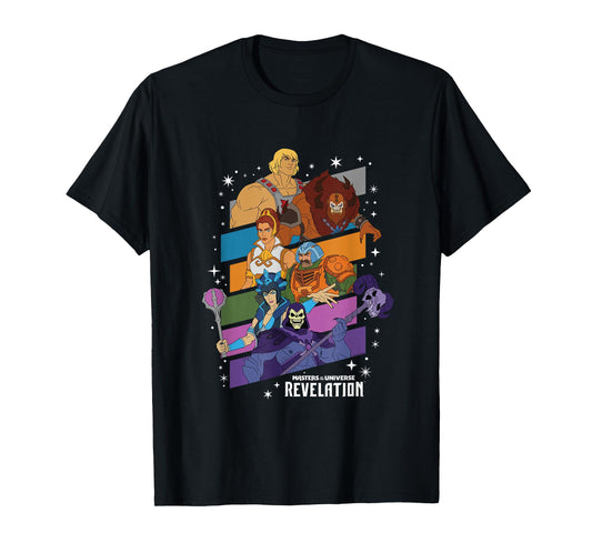 Masters of The Universe Revelation Character Grid T-Shirt