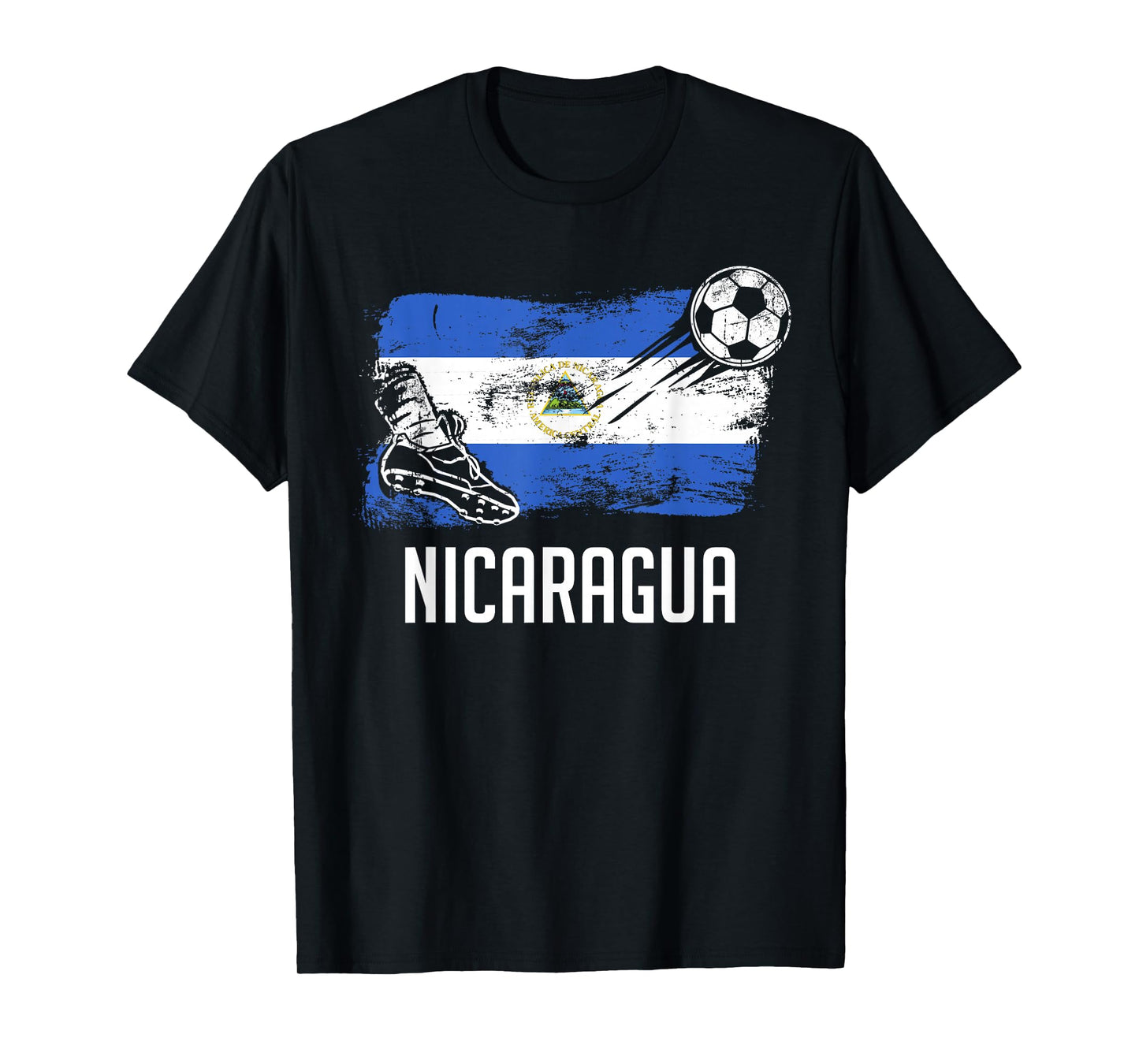 Nicaragua Flag Jersey Nicaraguan Soccer Team Nicaraguan T-Shirt