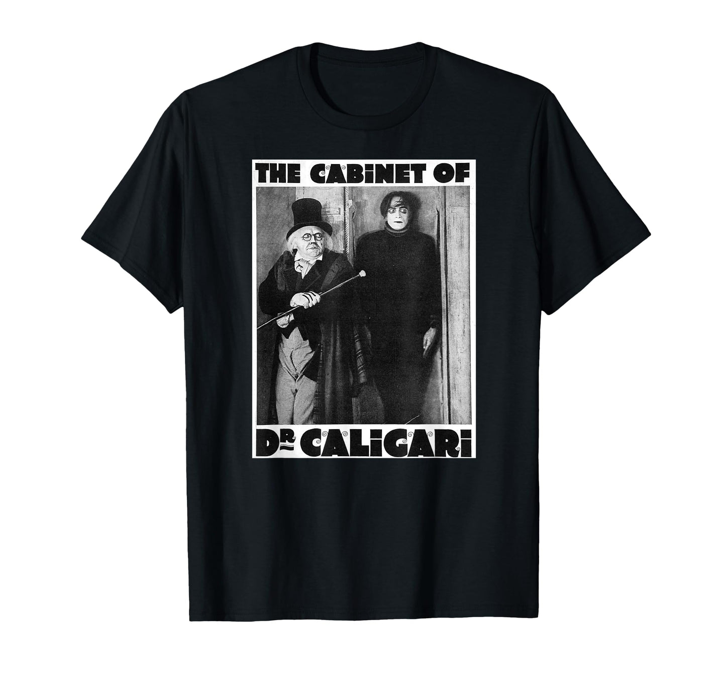 Dr Caligari Halloween Monster Poster Vintage Horror Movie T-Shirt