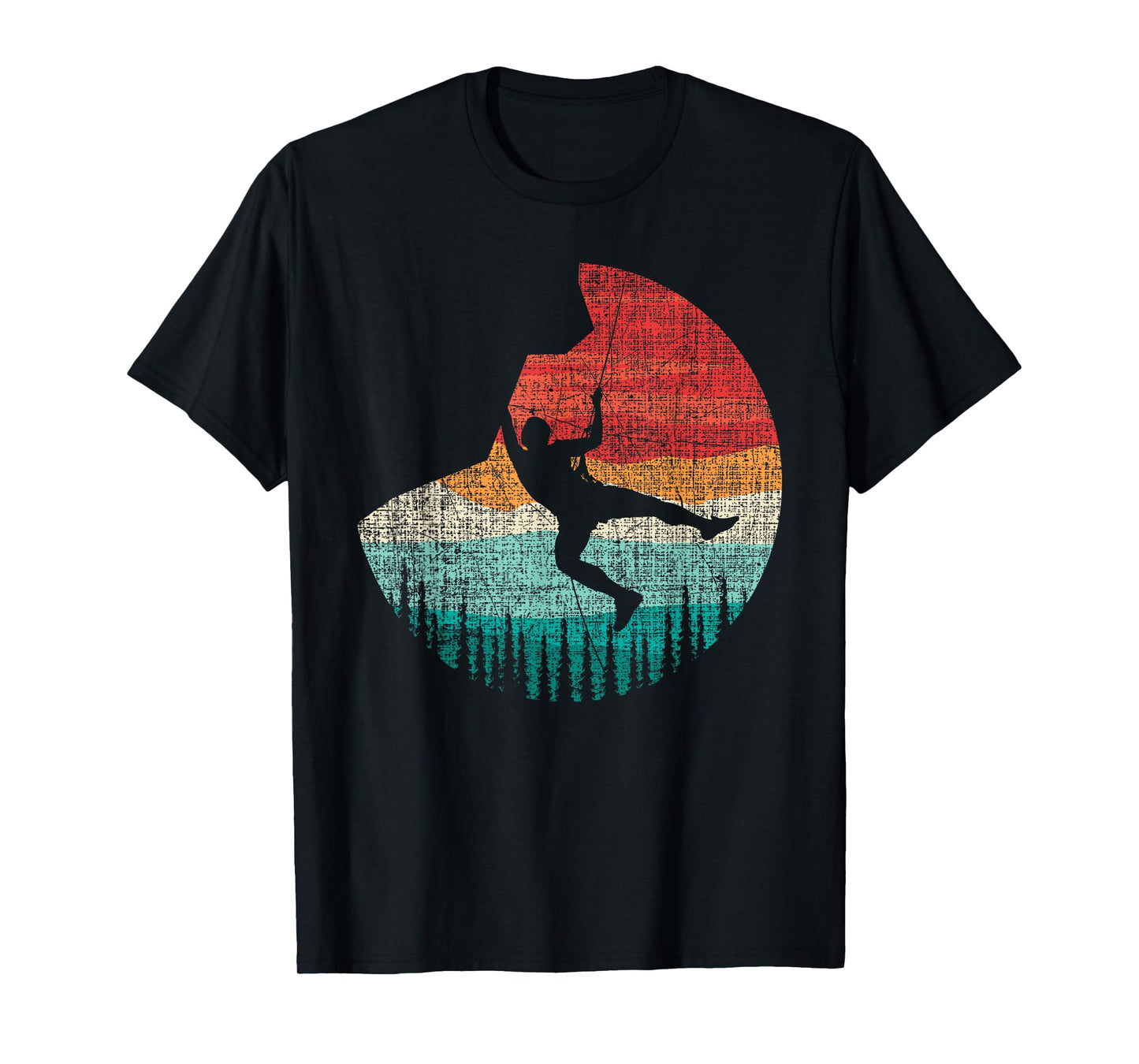 Vintage Retro Rock Climber & Rock Climbing T-Shirt