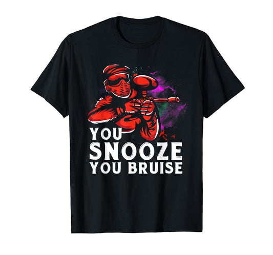 Funny Paintball Design For Men Boys Kids Paintball Player T-Shirt