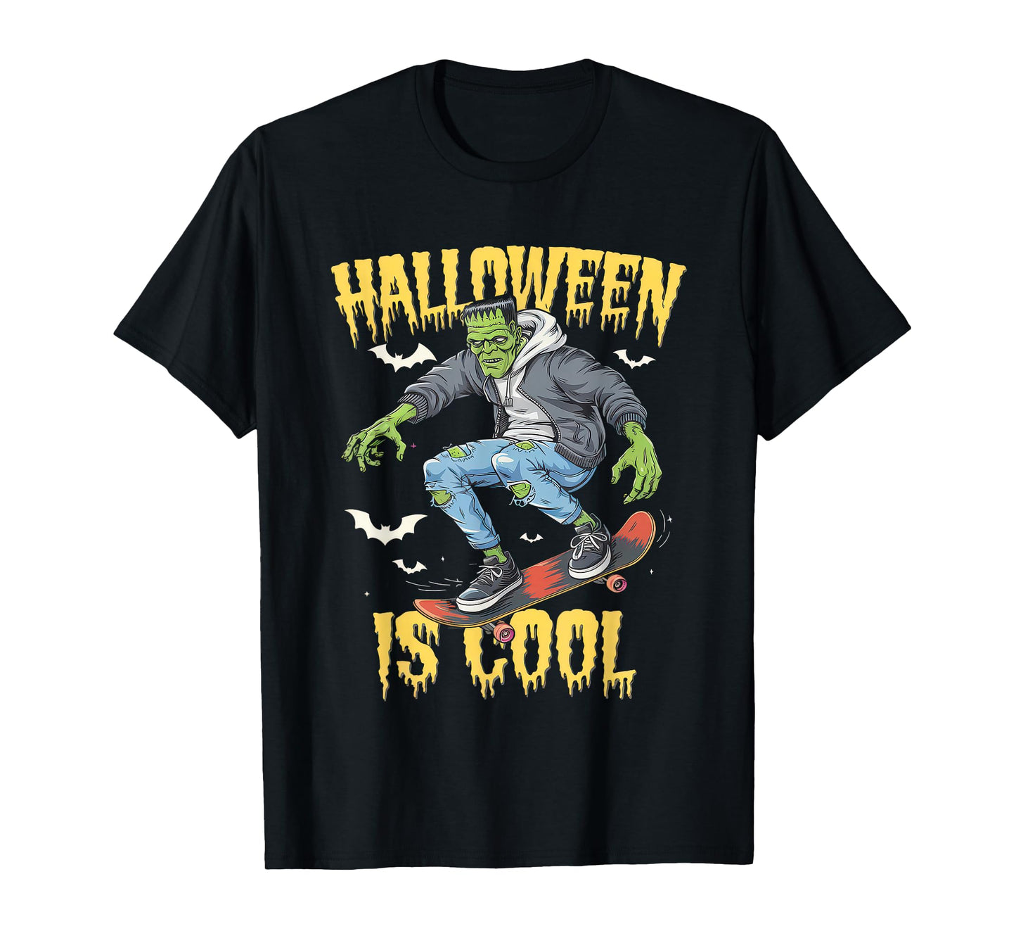 Halloween is Cool Tshirt Women Men Frankenstein Monster T-Shirt
