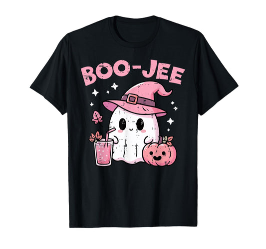 Halloween Bougie Ghost Boo Jee Boujee Costume Women Girls T-Shirt