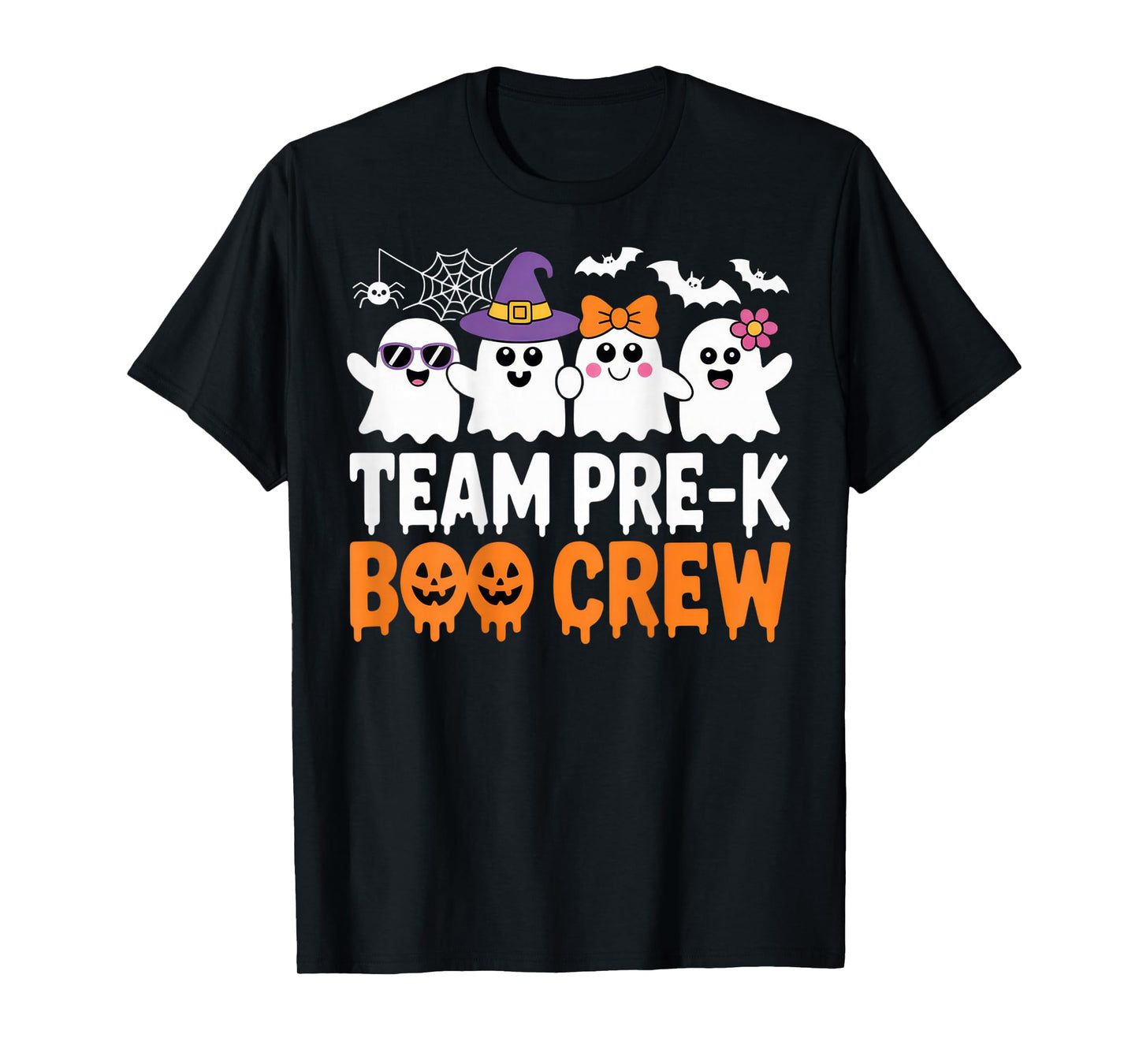 Team Pre-K Boo Crew Cute Halloween Ghosts For Teachers T-Shirt
