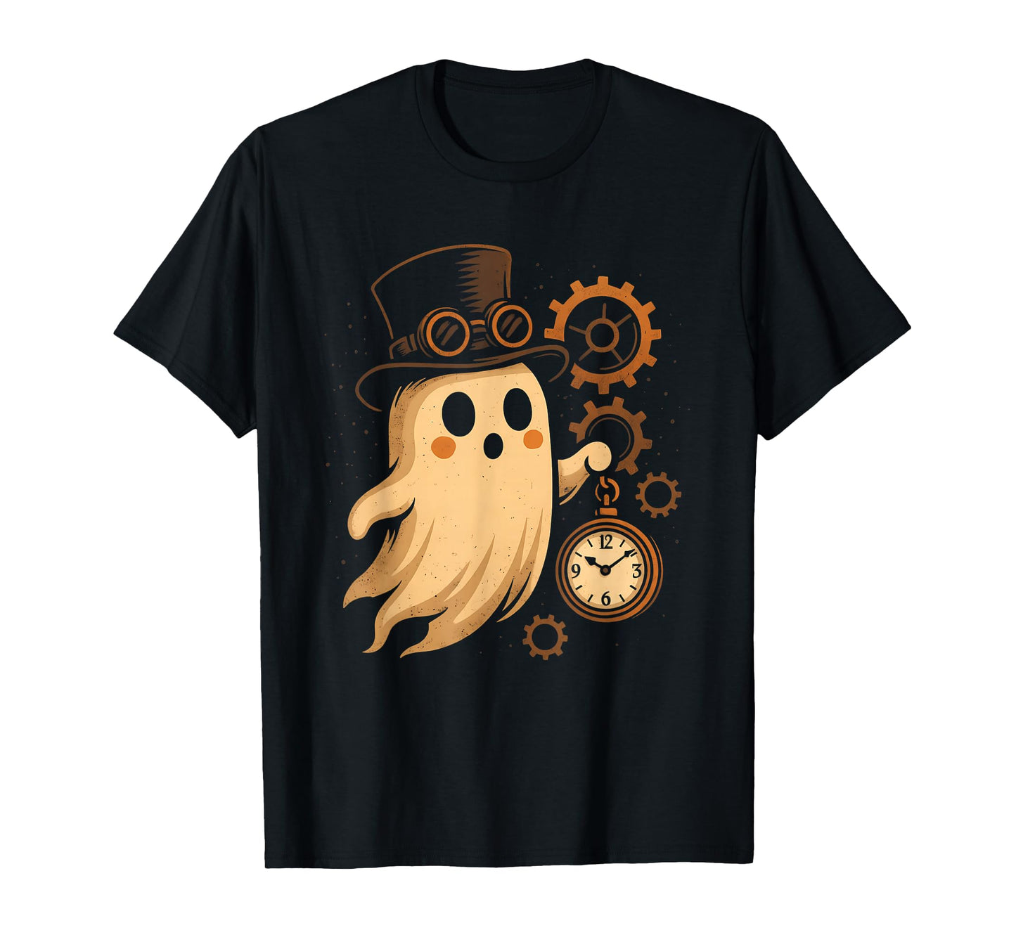 Steampunk Ghost with Top Hat T-Shirt