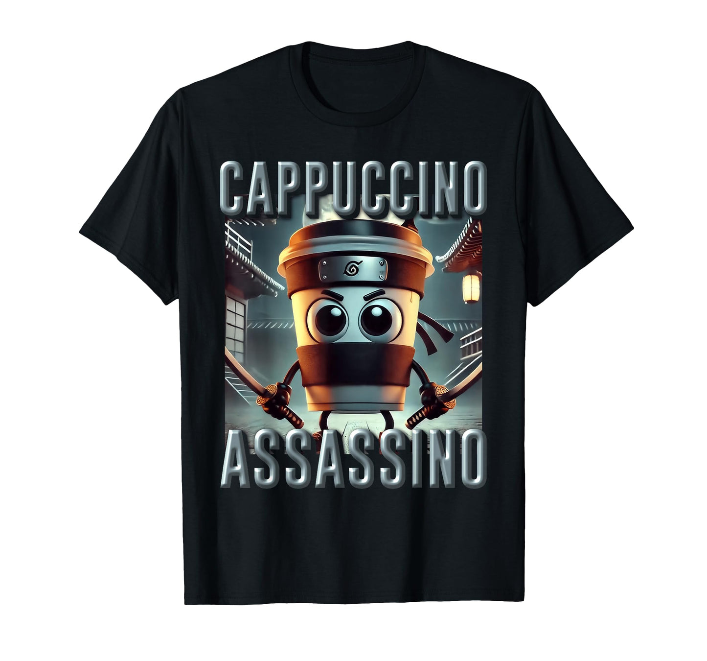 Cappuccino Assassino AI Monster Italian Brainrot Kids Boys T-Shirt