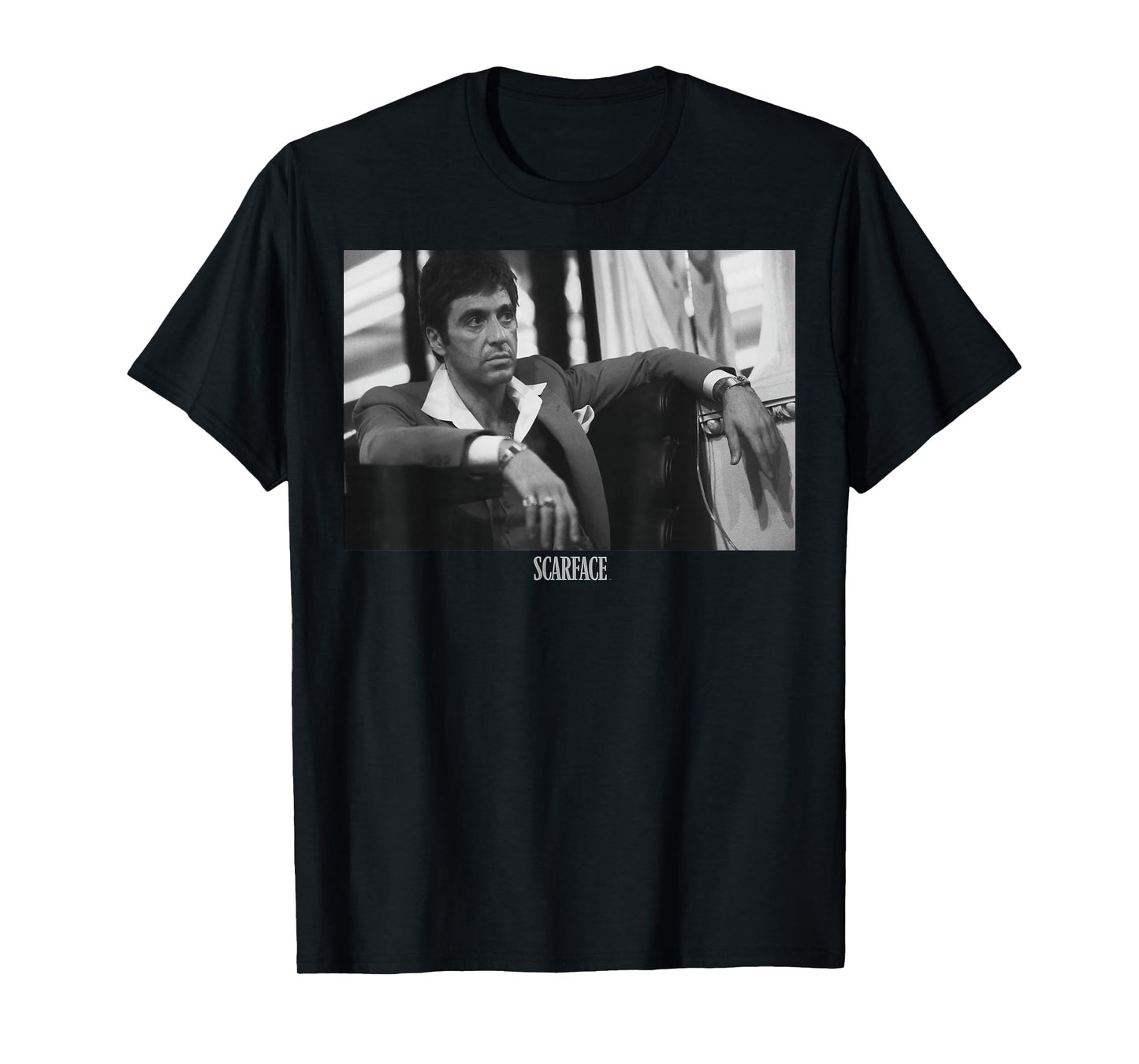 Scarface Tony Montana Sitting Portrait Logo T-Shirt