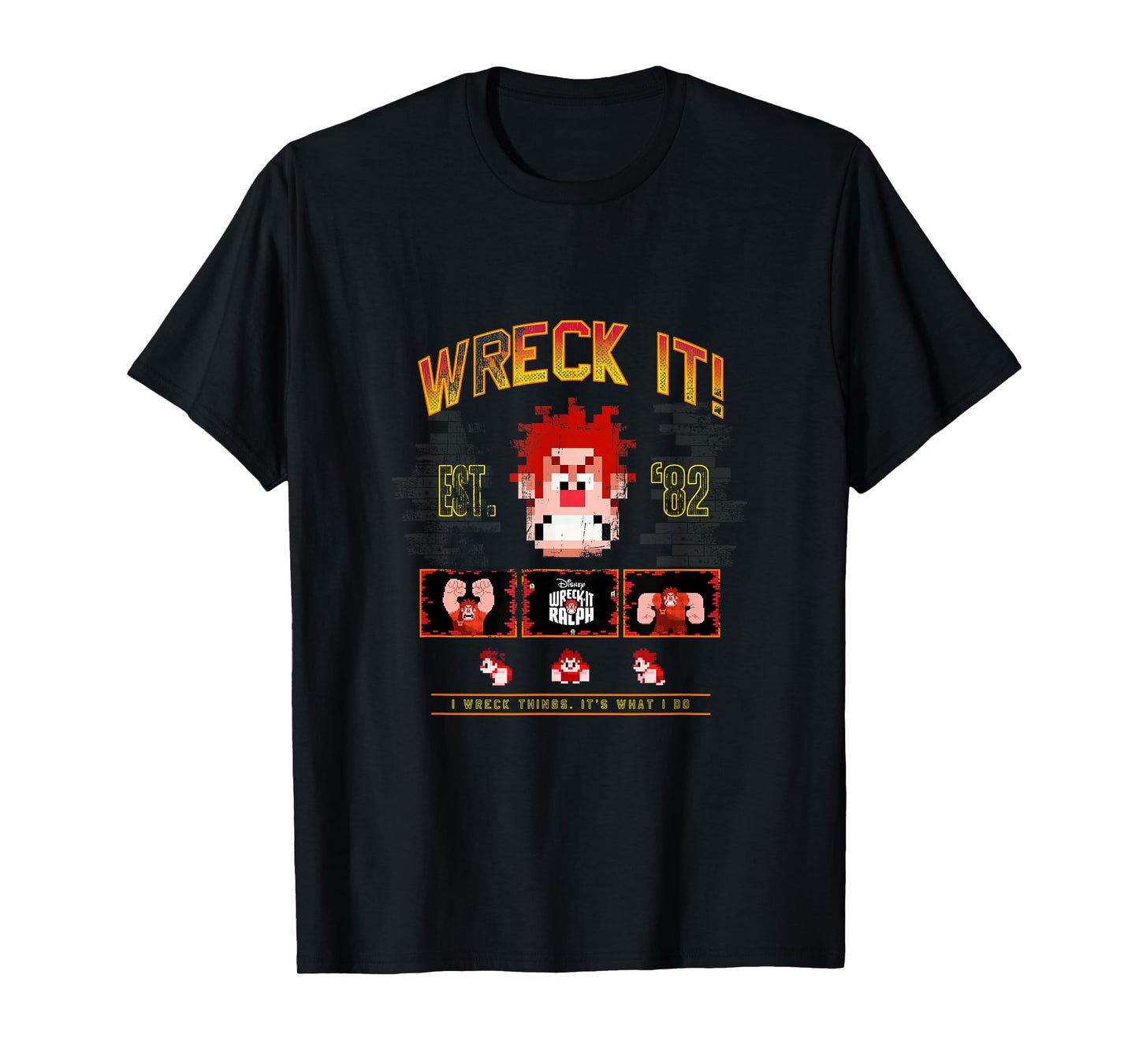 Disney Wreck-It Ralph Wreck It! Est. '82 Vintage Video Game T-Shirt