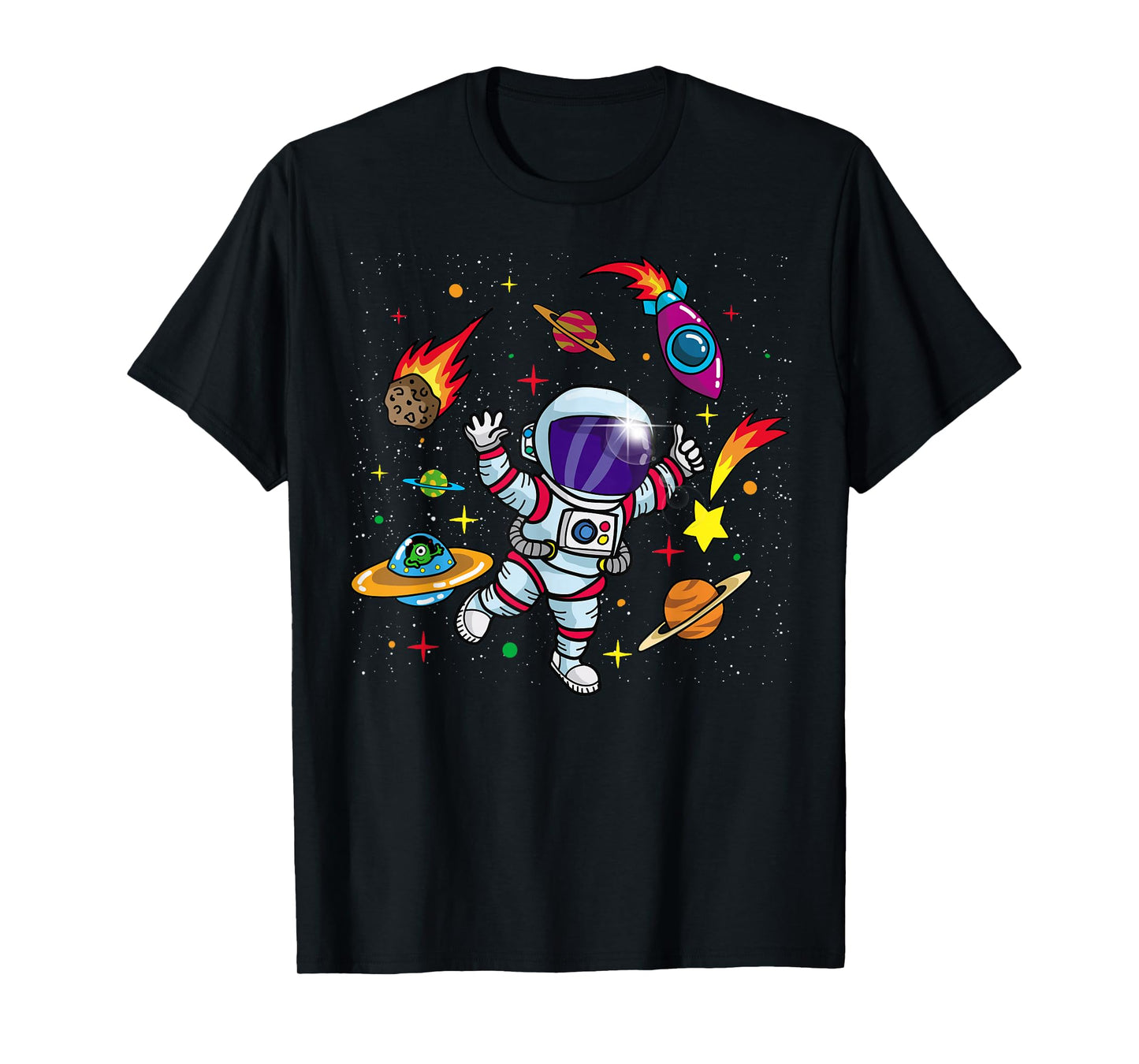 Outer Space Gift for Sci Fi- Boys & Girls Astronaut T-Shirt
