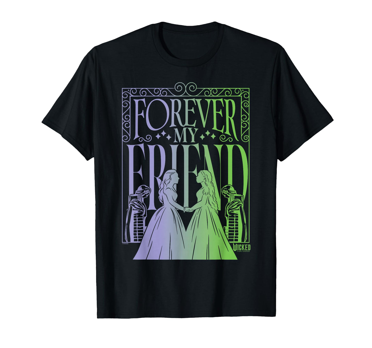 Wicked: for Good Forever My Friend Silhouettes T-Shirt