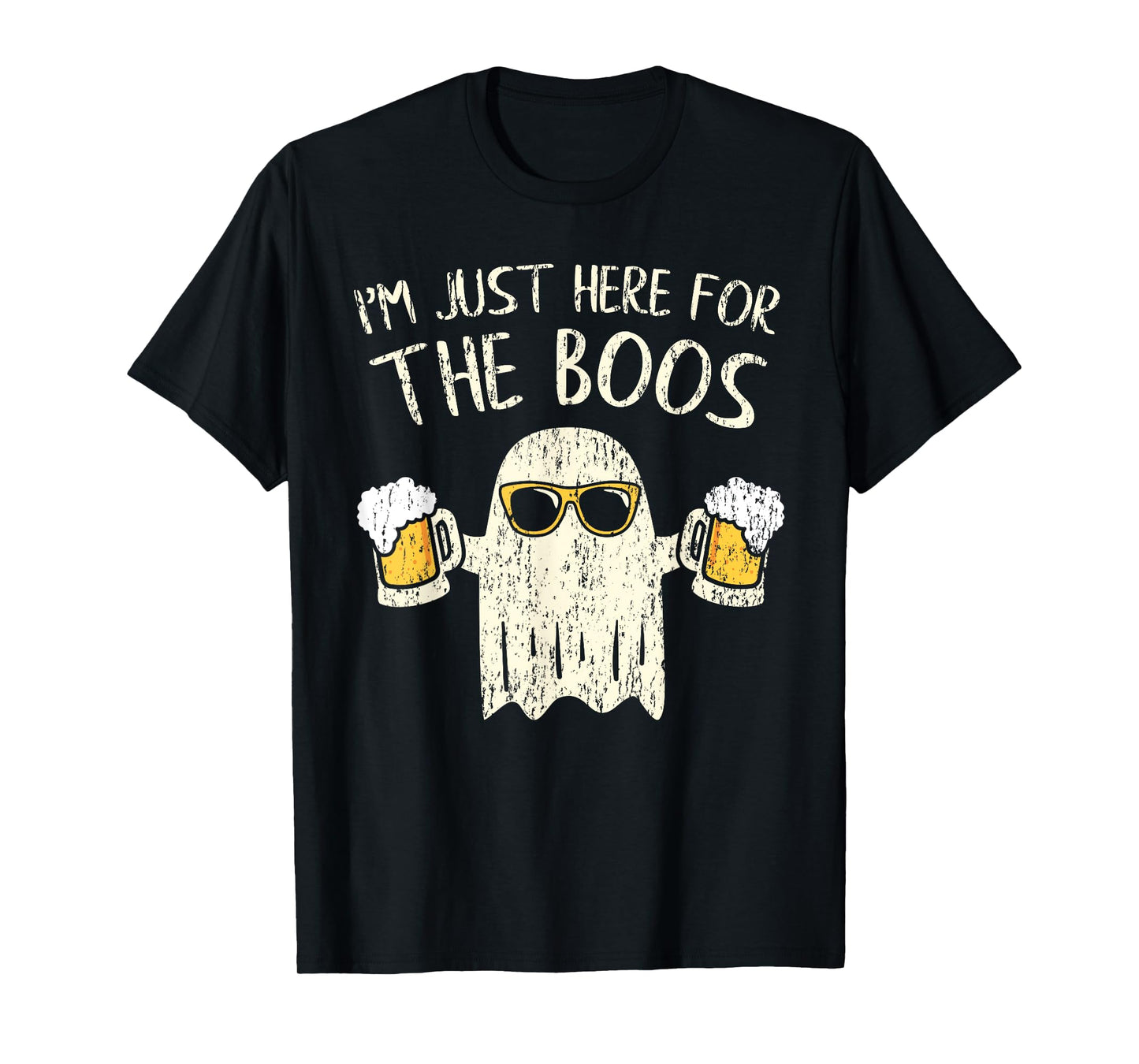 Im Just Here for the Boos Funny Gift Halloween Ghost T-Shirt