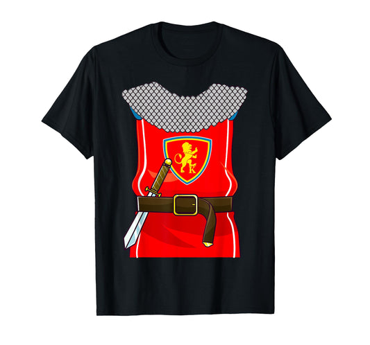 Knight Costume Knights Armor Sword Halloween Kids Boys Men T-Shirt