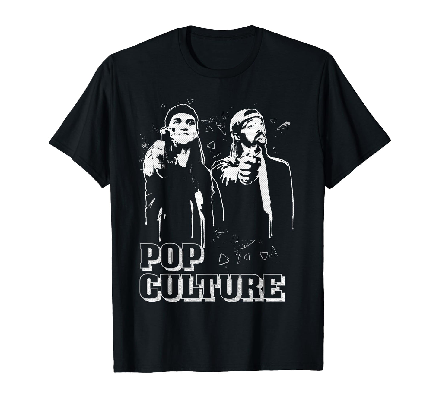 Jay & Silent Bob Remix Pop Culture Fiction Graff Classic T-Shirt