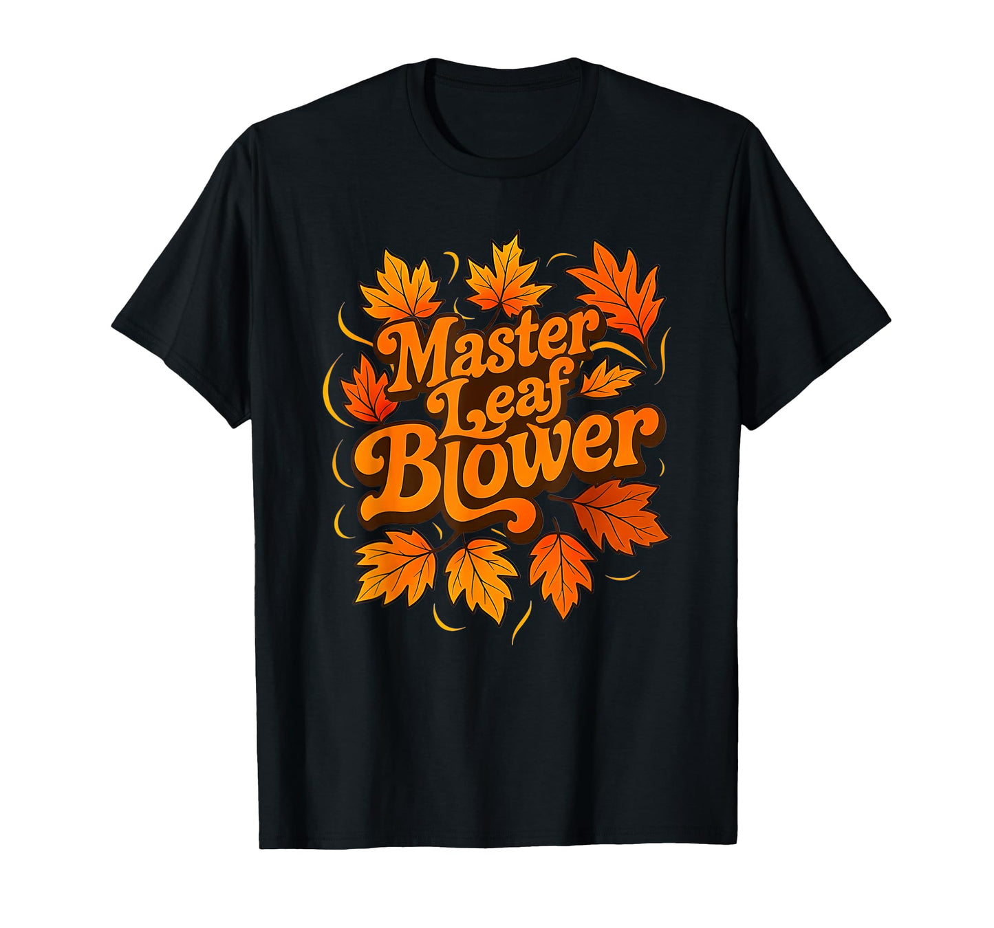 Funny Master Leaf Blower Fall Couple Halloween Matching T-Shirt