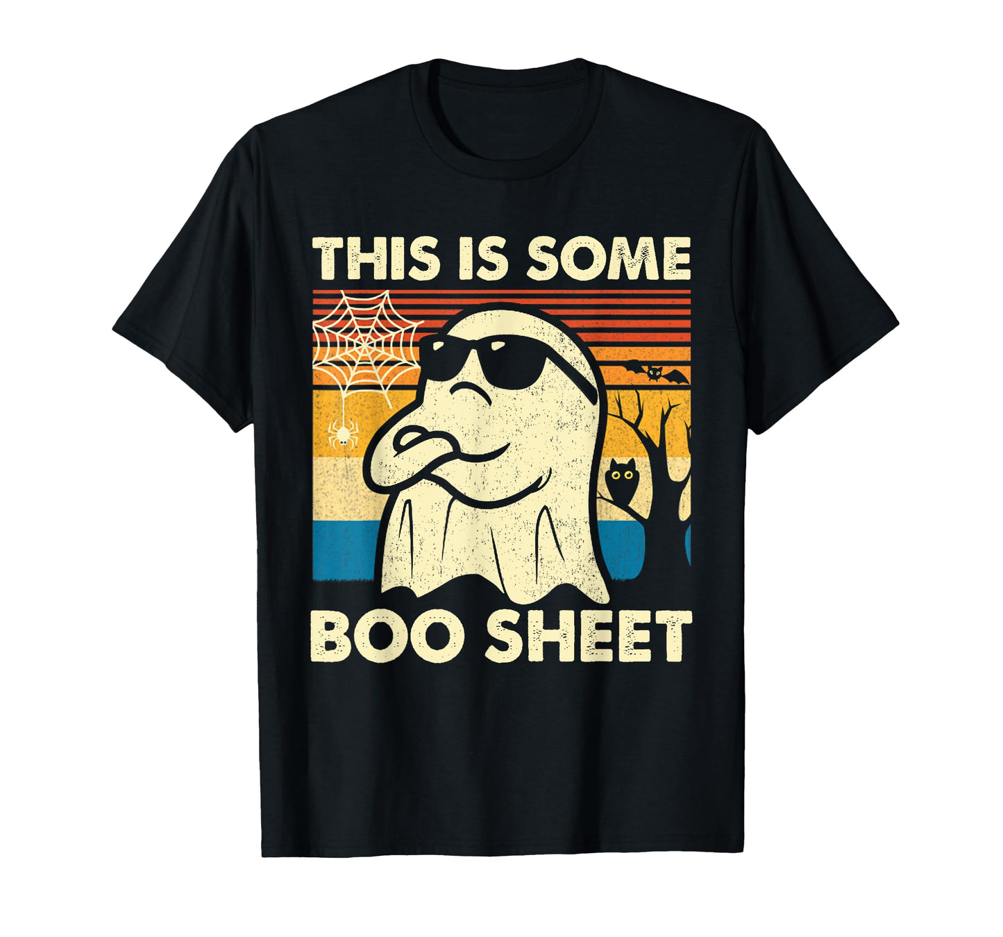 This is Some Boo Sheet Ghost Retro Funny Halloween Men Women T-Shirt
