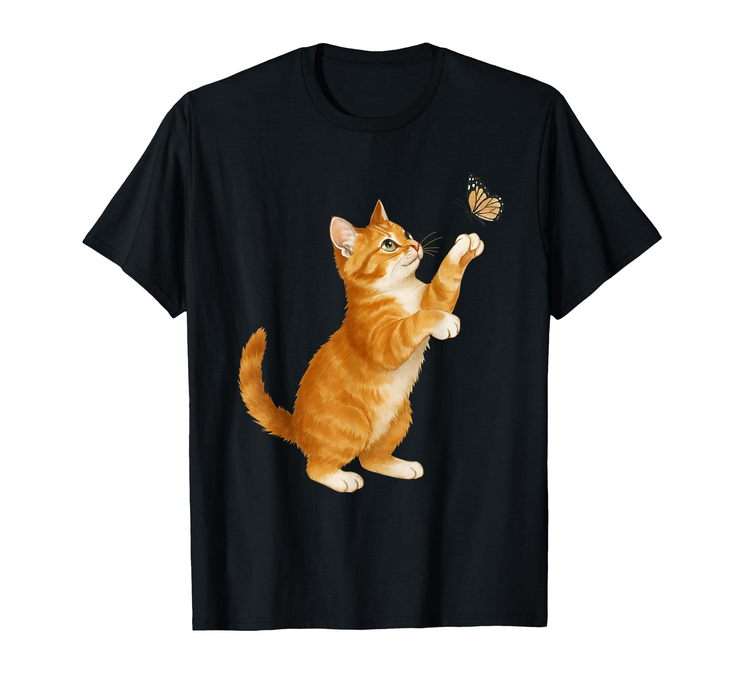 Cute Cat Mom Butterfly Cats Lovers Anime Kawaii T-Shirt
