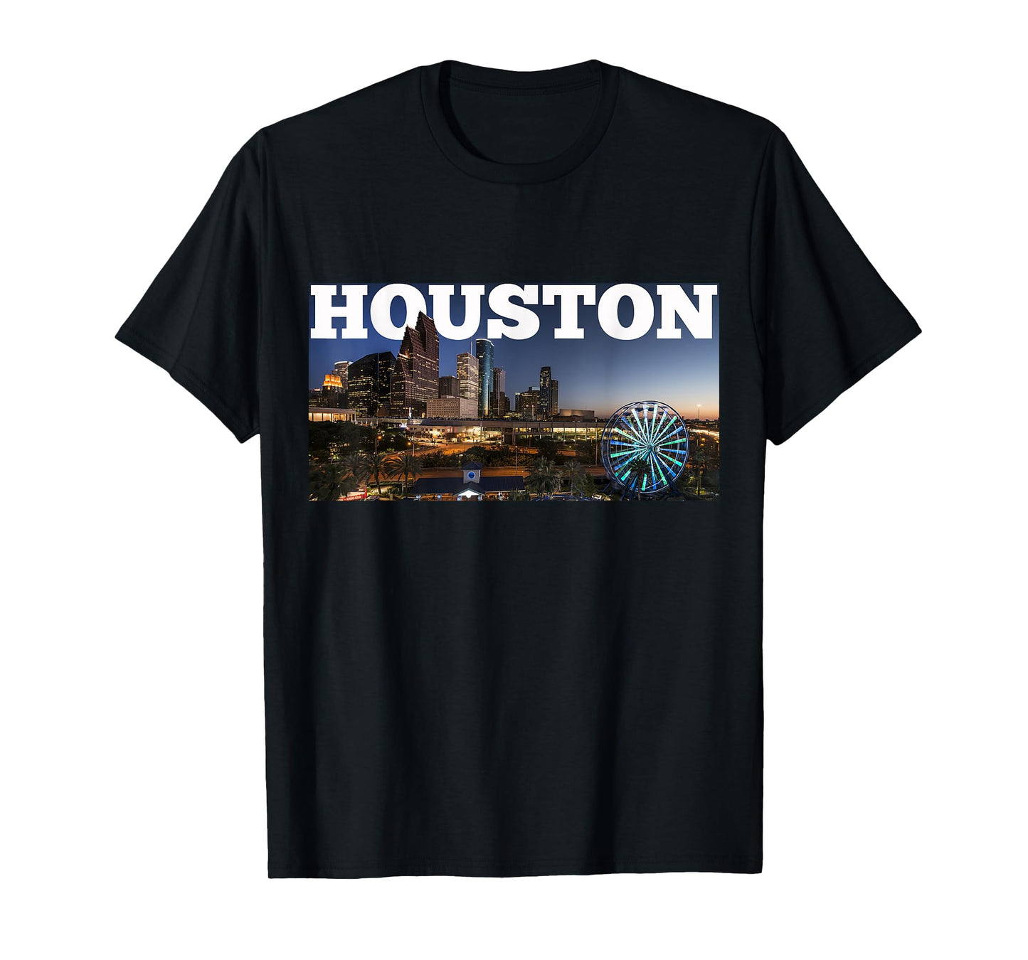 Houston City Skyline - Downtown Cityscape Photo Souvenir T-Shirt