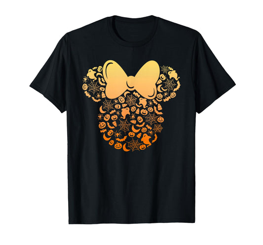 Disney Minnie Mouse Halloween Ghosts & Pumpkins Gradient T-Shirt