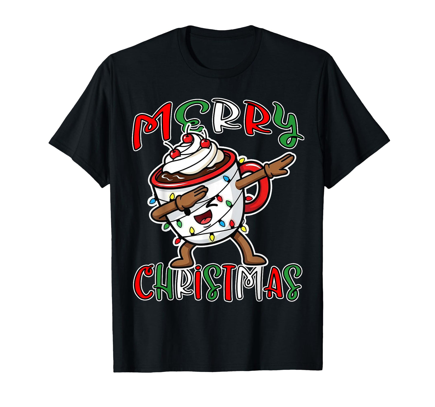 Dabbing Coco Drink Family Matching Christmas Pjs 2025 T-Shirt