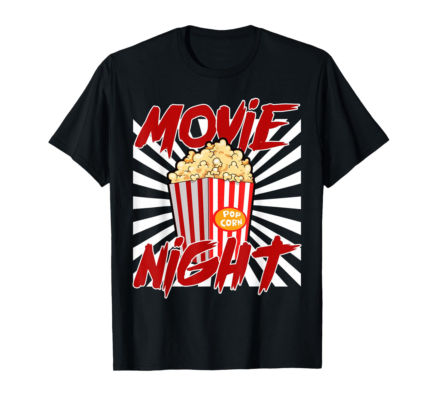 Movie Night Popcorn Funny Cinema Lover T-Shirt