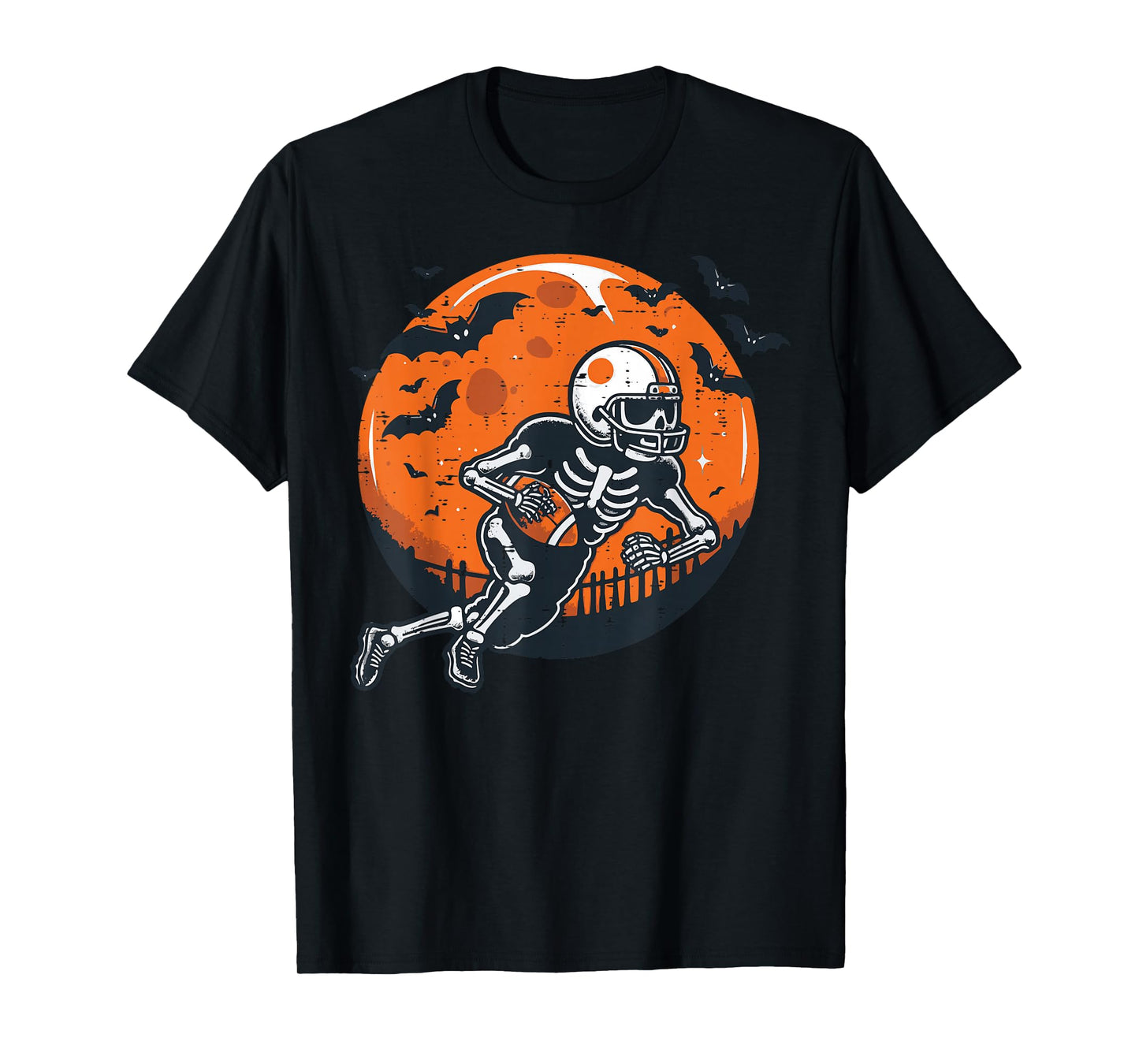 Halloween Skeleton American Football Costume Boys Kids Men T-Shirt
