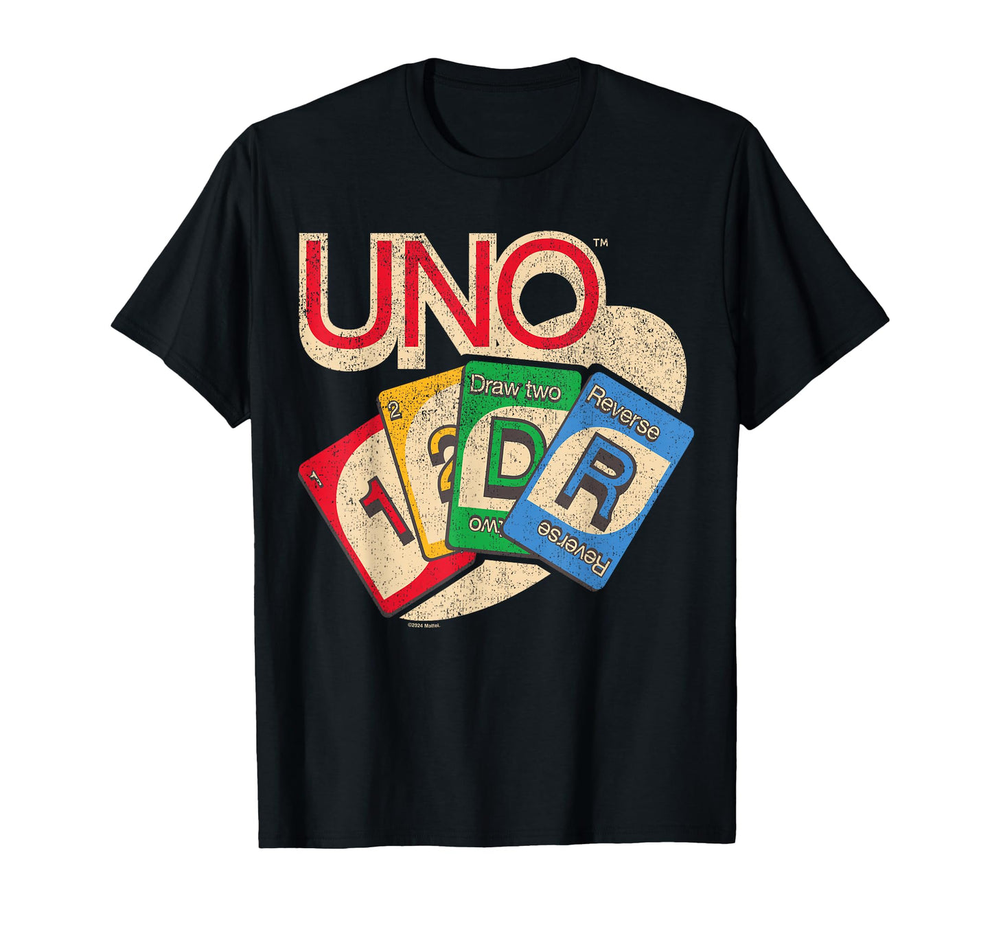UNO Card Spread with Logo T-Shirt