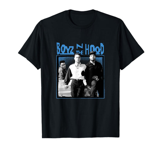 Boyz n The Hood Group with Blue Logo T-Shirt Small