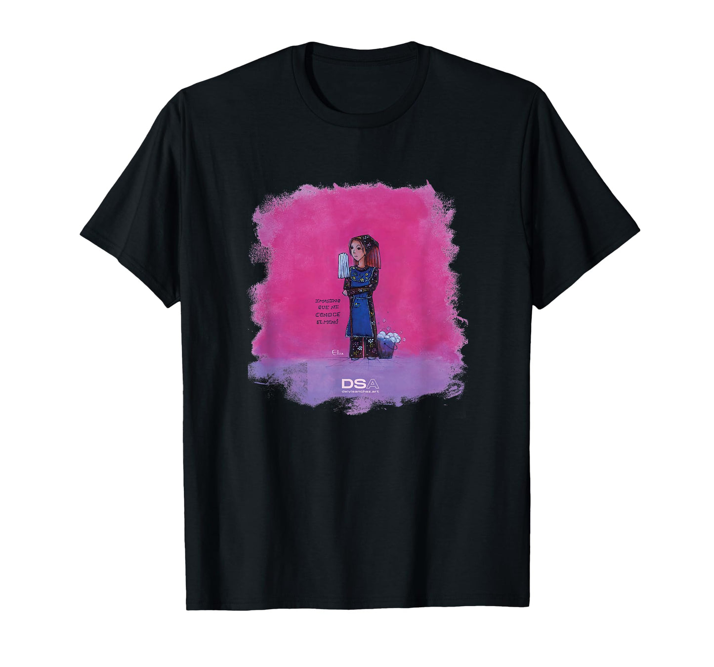 Funny Cartoon: Elisa on VACM T-Shirt
