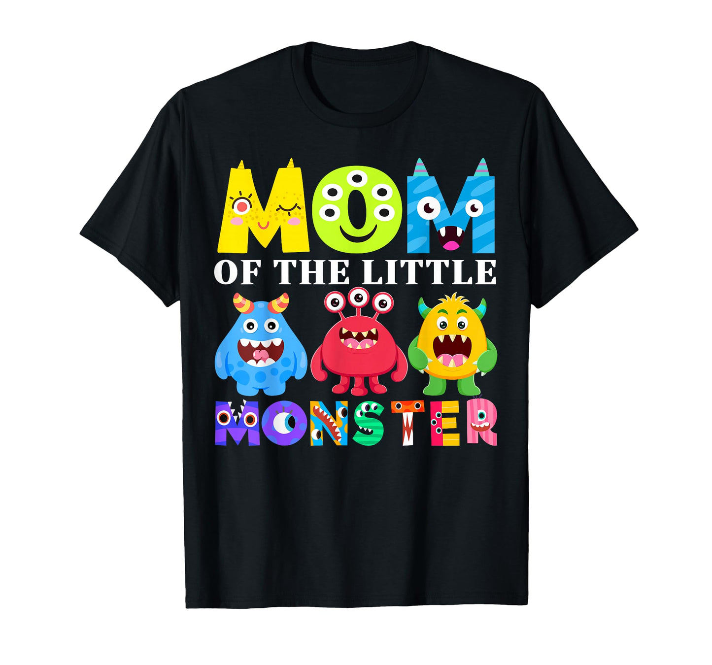 Mom Little Monster Kids 1st Birthday Party Family Monster T-Shirt