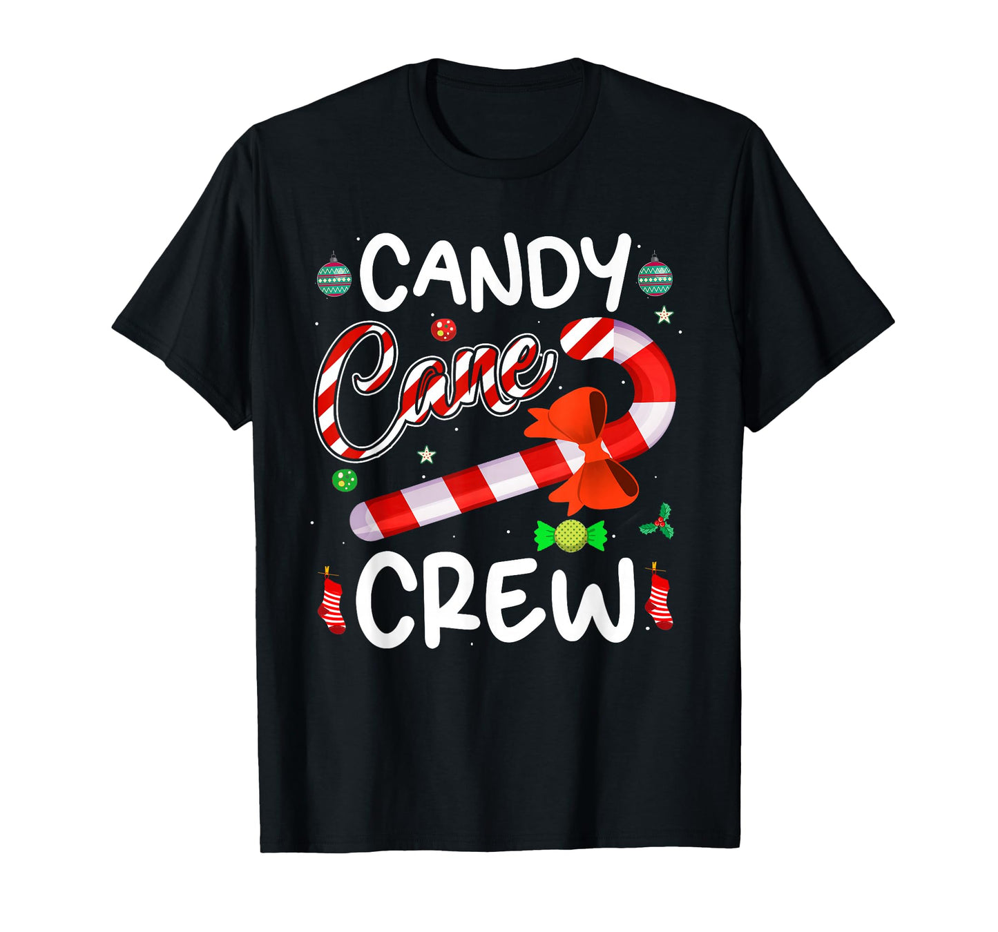 Candy Cane Crew Funny Christmas Candy Lover X-mas Gifts T-Shirt