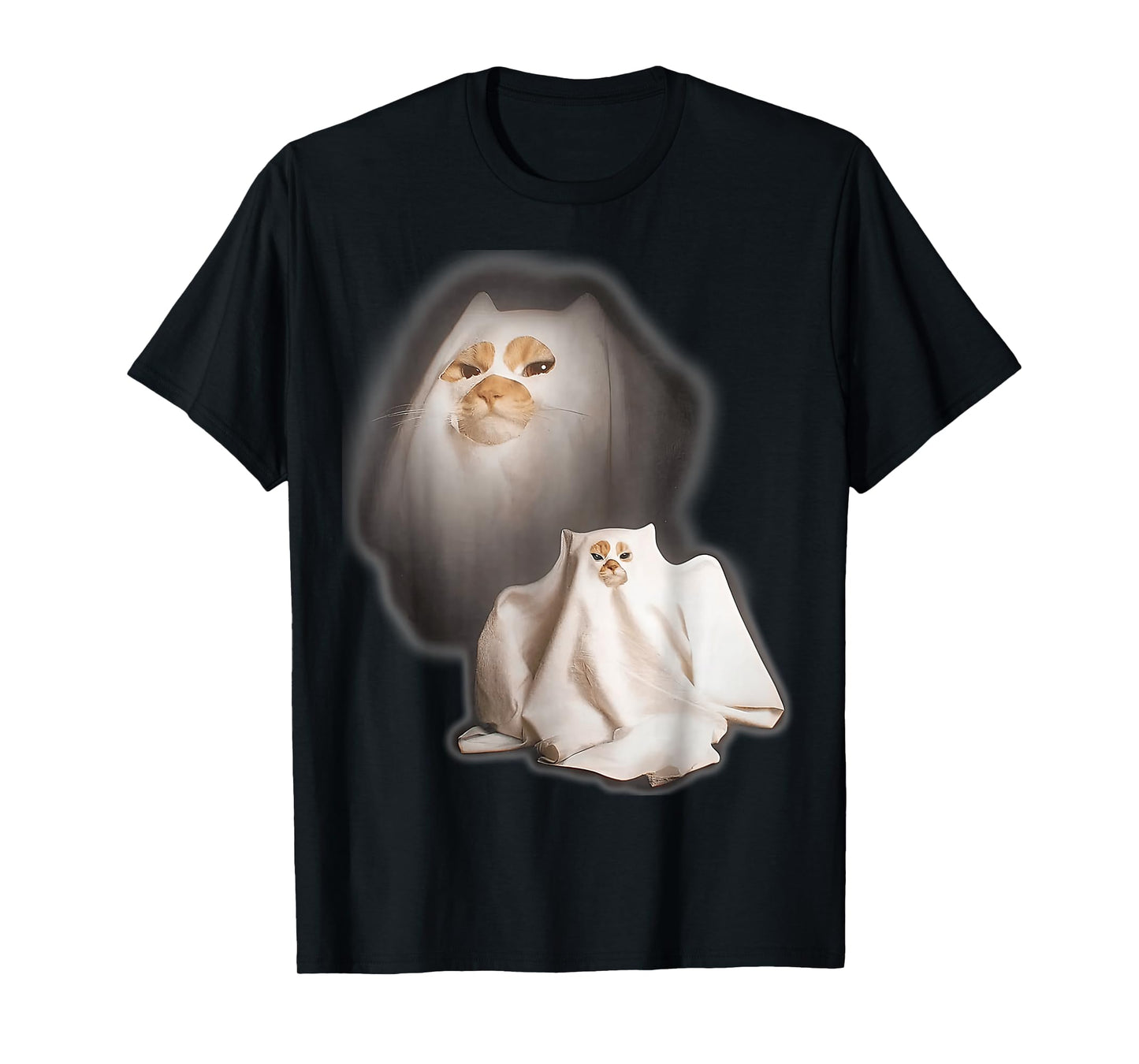 Ghost Cat Meme Halloween T-Shirt