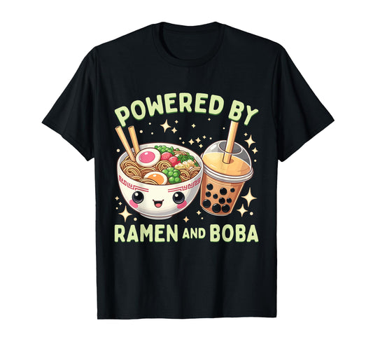 Ramen Boba Powered By Ramen And Boba T-Shirt