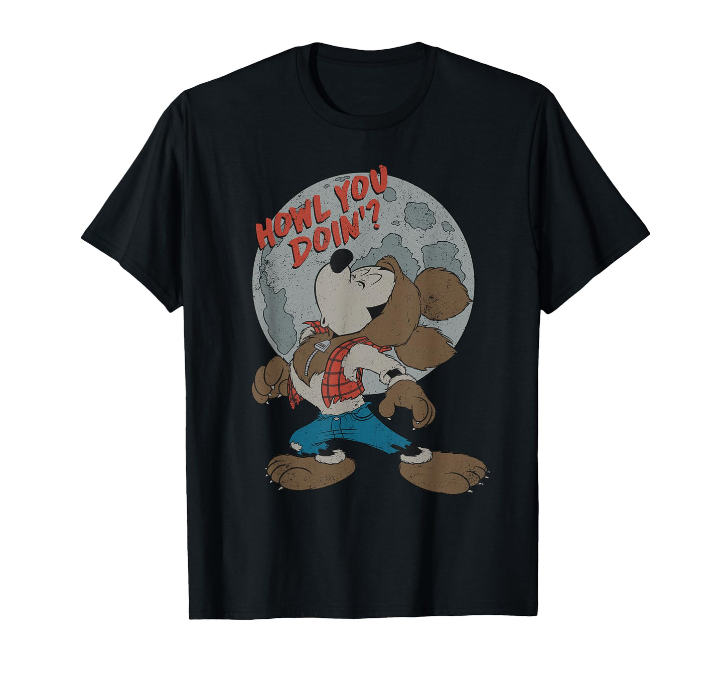 Disney Mickey Mouse Werewolf Howl You Doin' T-Shirt