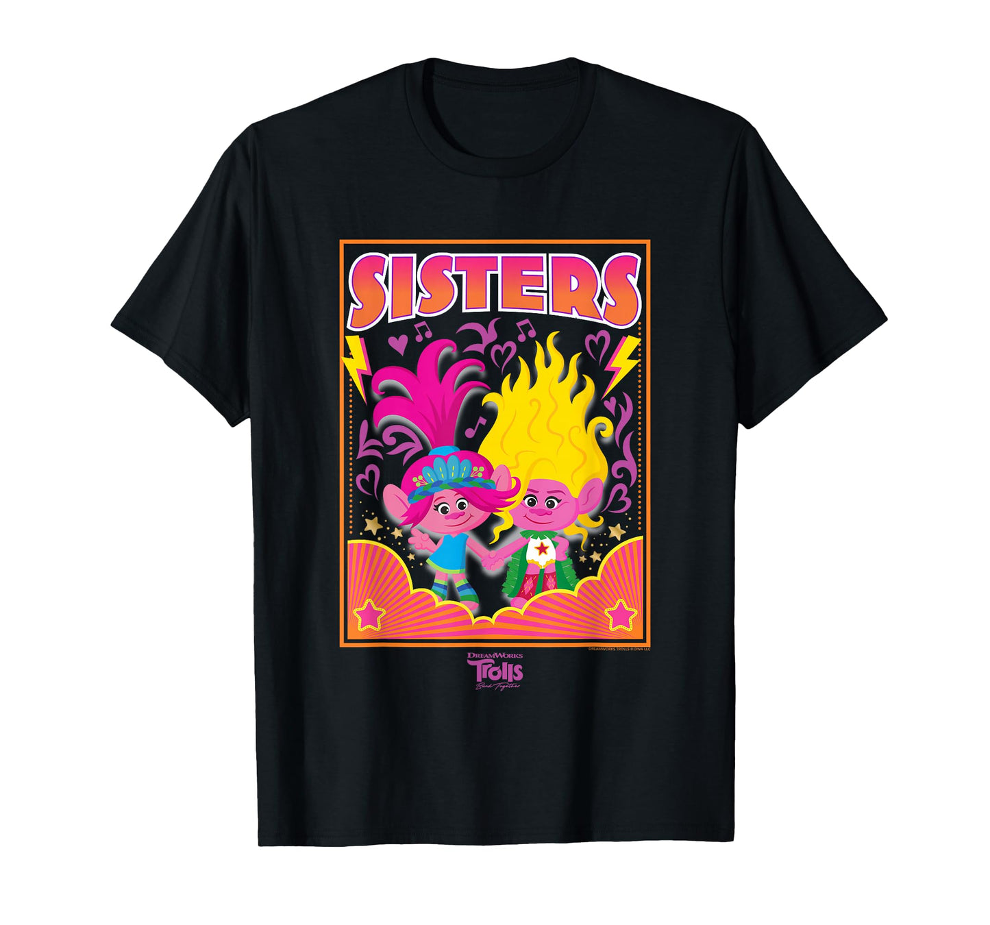 DreamWorks Trolls Band Together Poppy and Viva Sisters T-Shirt