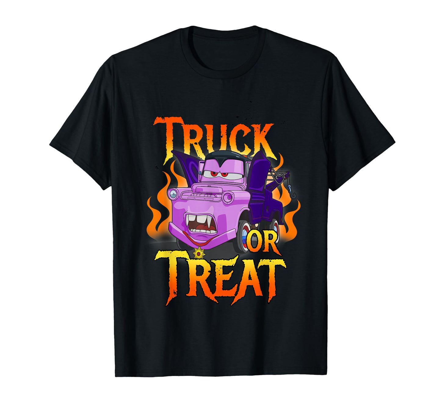 Disney Pixar Cars Halloween Vampire Truck Or Treat T-Shirt
