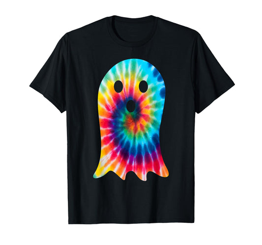 Funny Group Matching Tie Dye Ghost Costume Halloween Party T-Shirt
