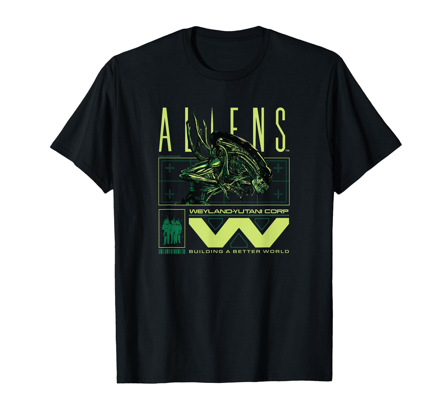 Aliens Weyland Yutani Corp Xenomorph Design T-Shirt