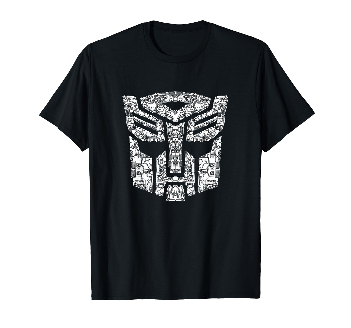 Transformers Detailed Autobot Icon Fill Helmet Symbol T-Shirt