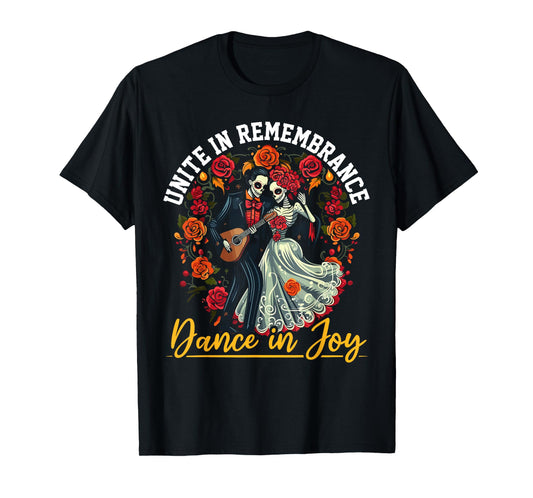 Dia De Los Muertos Sugar Skull Skeleton Mexican Holiday T-Shirt