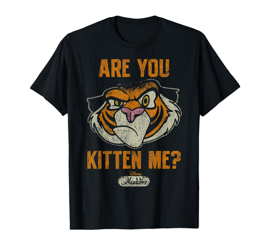 Disney Aladdin Rajah are You Kitten Me? Faded Portrait T-Shirt